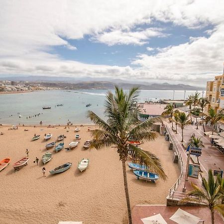 En Primera Linea De La Playa De Las Canteras Vista Al Mar Лас-Пальмас-де-Гран-Канарія Екстер'єр фото
