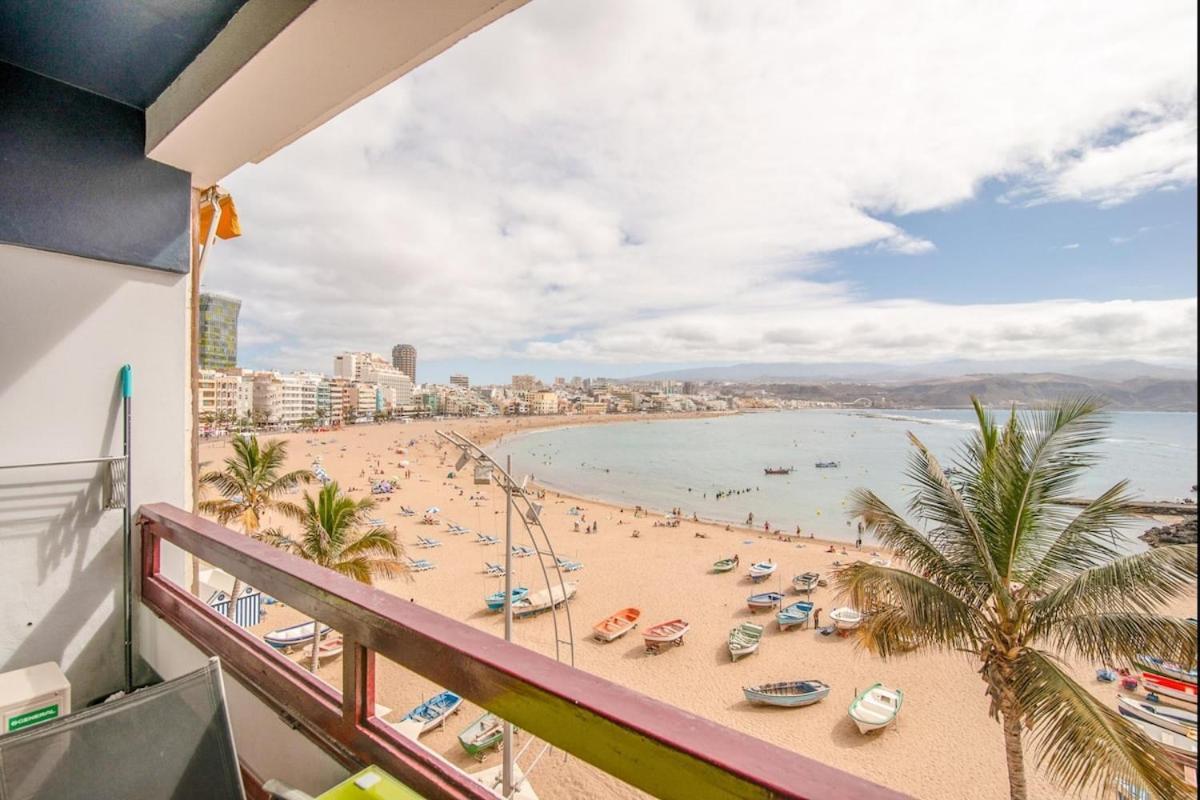 En Primera Linea De La Playa De Las Canteras Vista Al Mar Лас-Пальмас-де-Гран-Канарія Екстер'єр фото