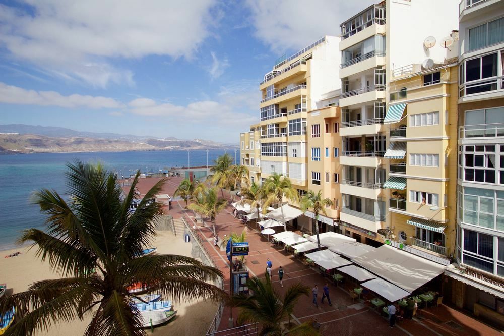 En Primera Linea De La Playa De Las Canteras Vista Al Mar Лас-Пальмас-де-Гран-Канарія Екстер'єр фото