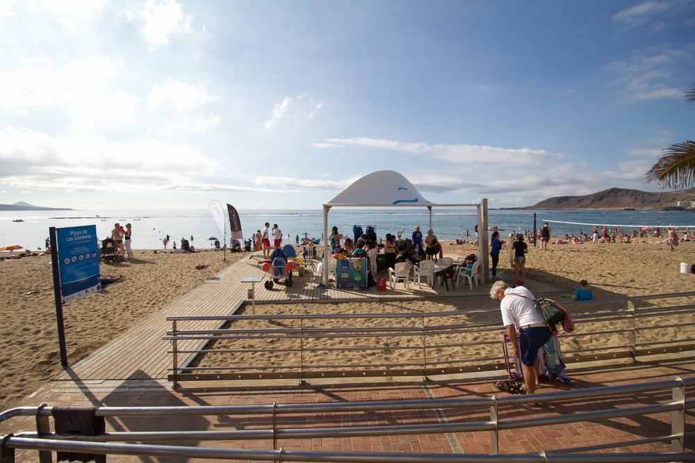 En Primera Linea De La Playa De Las Canteras Vista Al Mar Лас-Пальмас-де-Гран-Канарія Екстер'єр фото